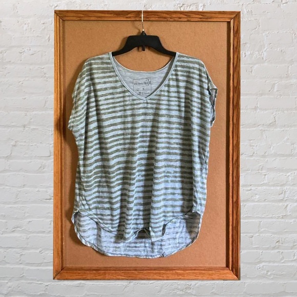 We The Free Striped Top Size Medium - Picture 1 of 6